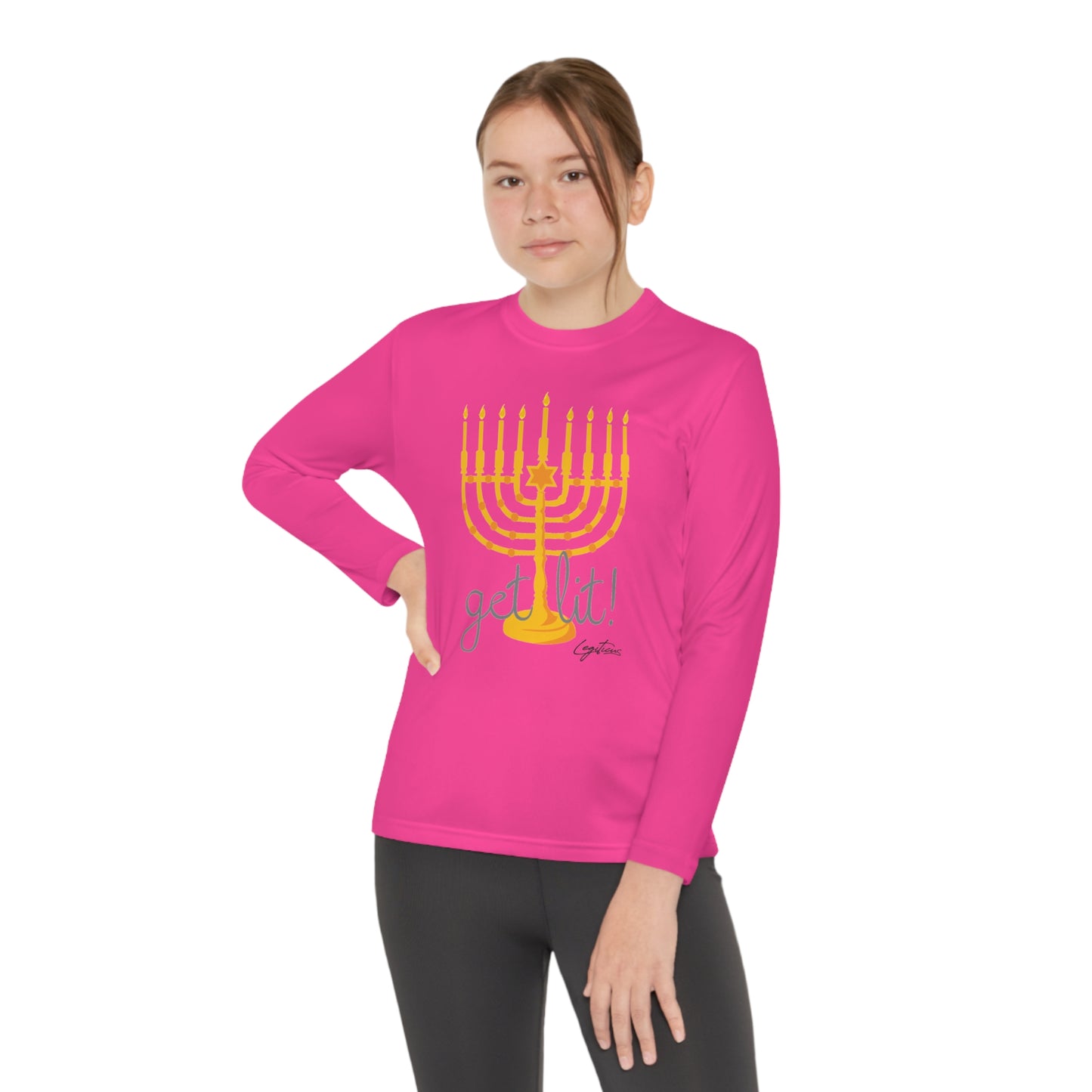 Get Lit Youth Long Sleeve Competitor Tee