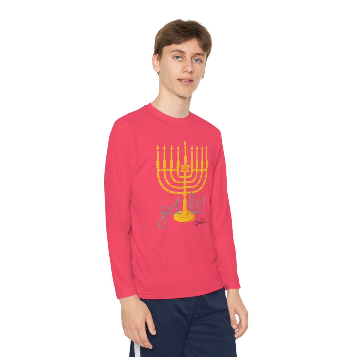 Get Lit Youth Long Sleeve Competitor Tee