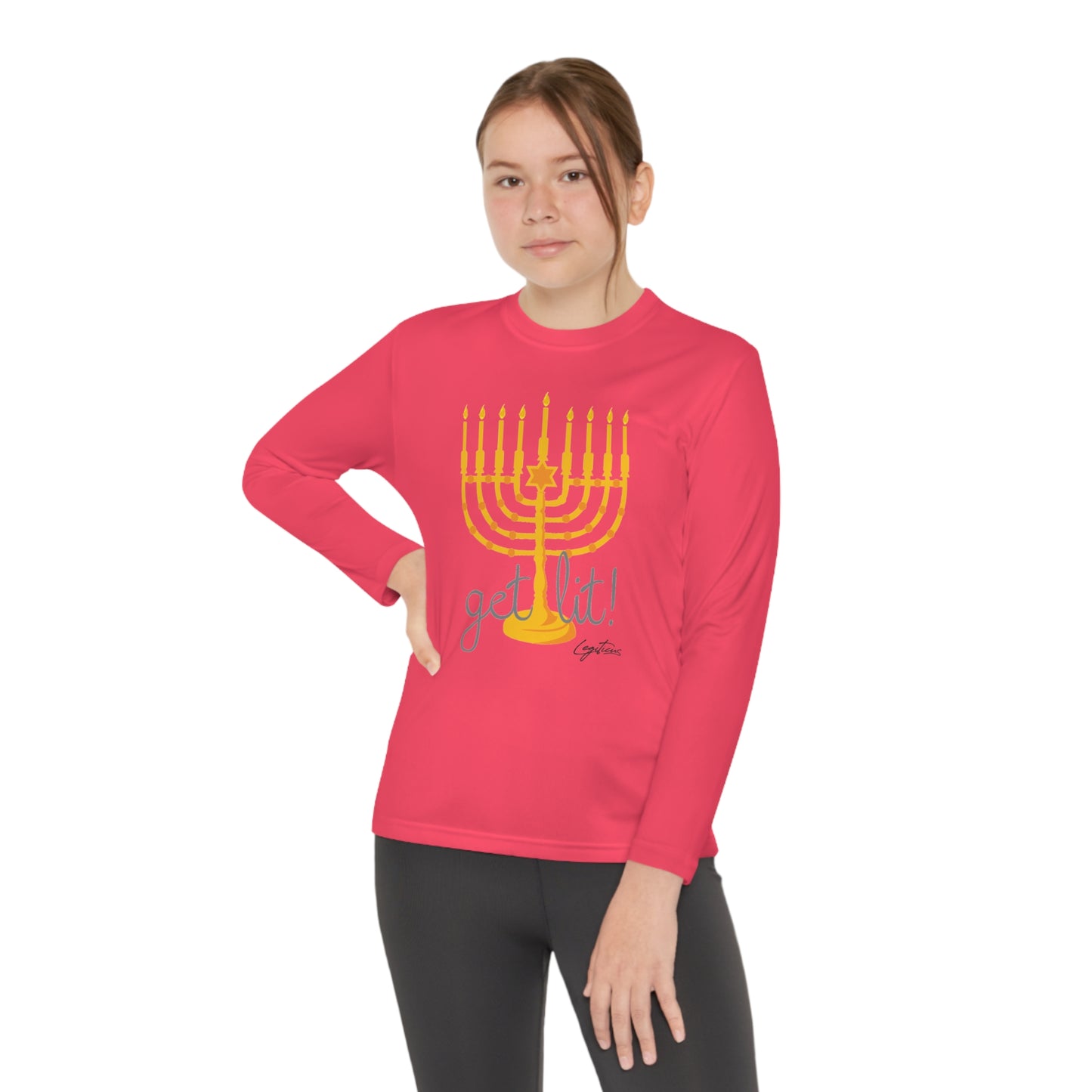 Get Lit Youth Long Sleeve Competitor Tee