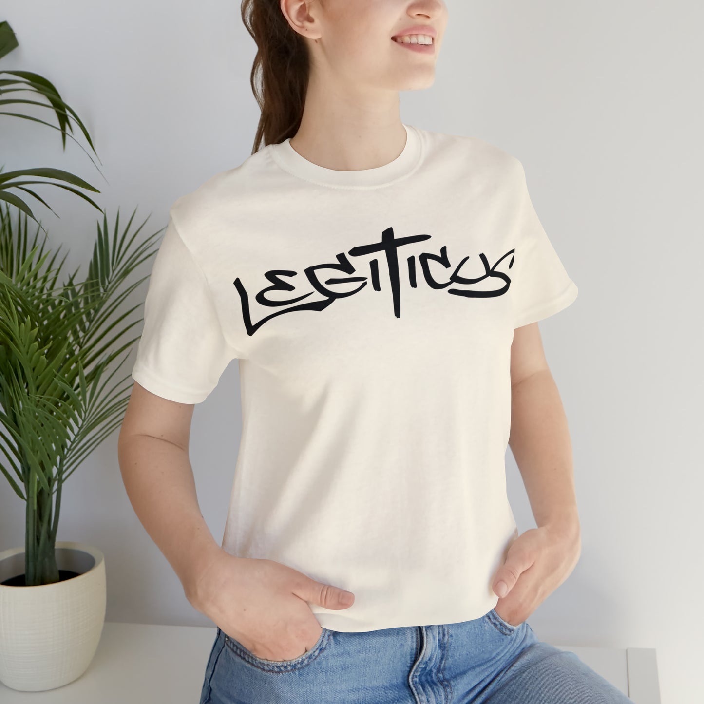 Legiticus graffiti logo Unisex Jersey Short Sleeve Tee