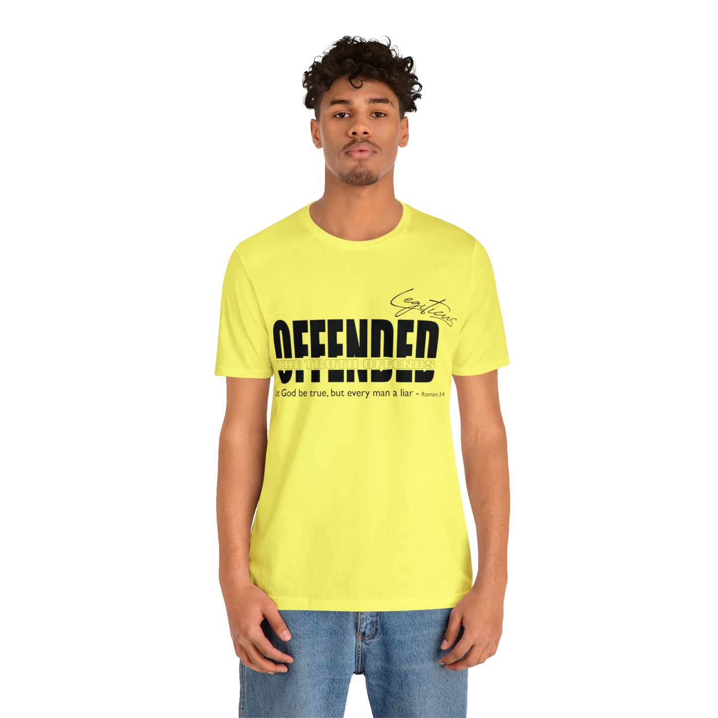 Offended... the truth offends Jersey Short Sleeve Tee