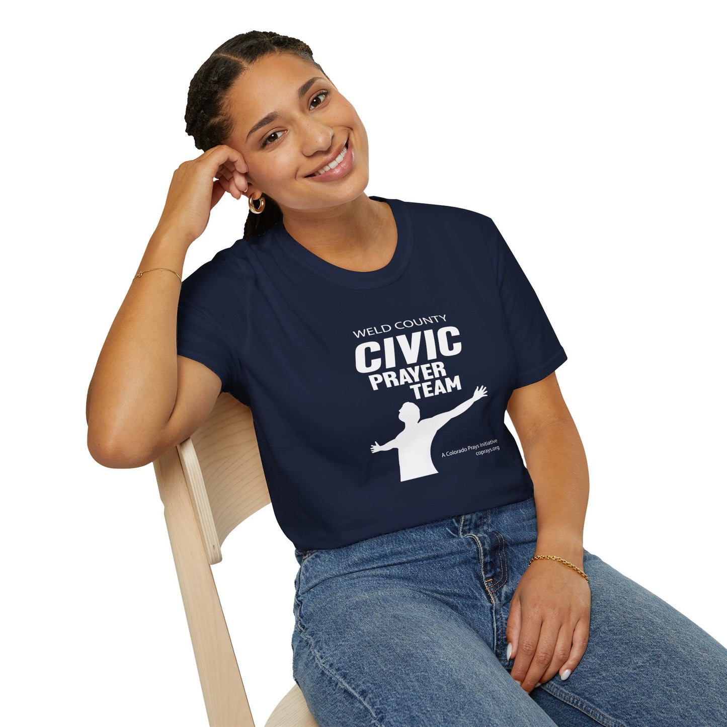 Colorado Prays Weld County Civic Prayer Team Softstyle T-Shirt