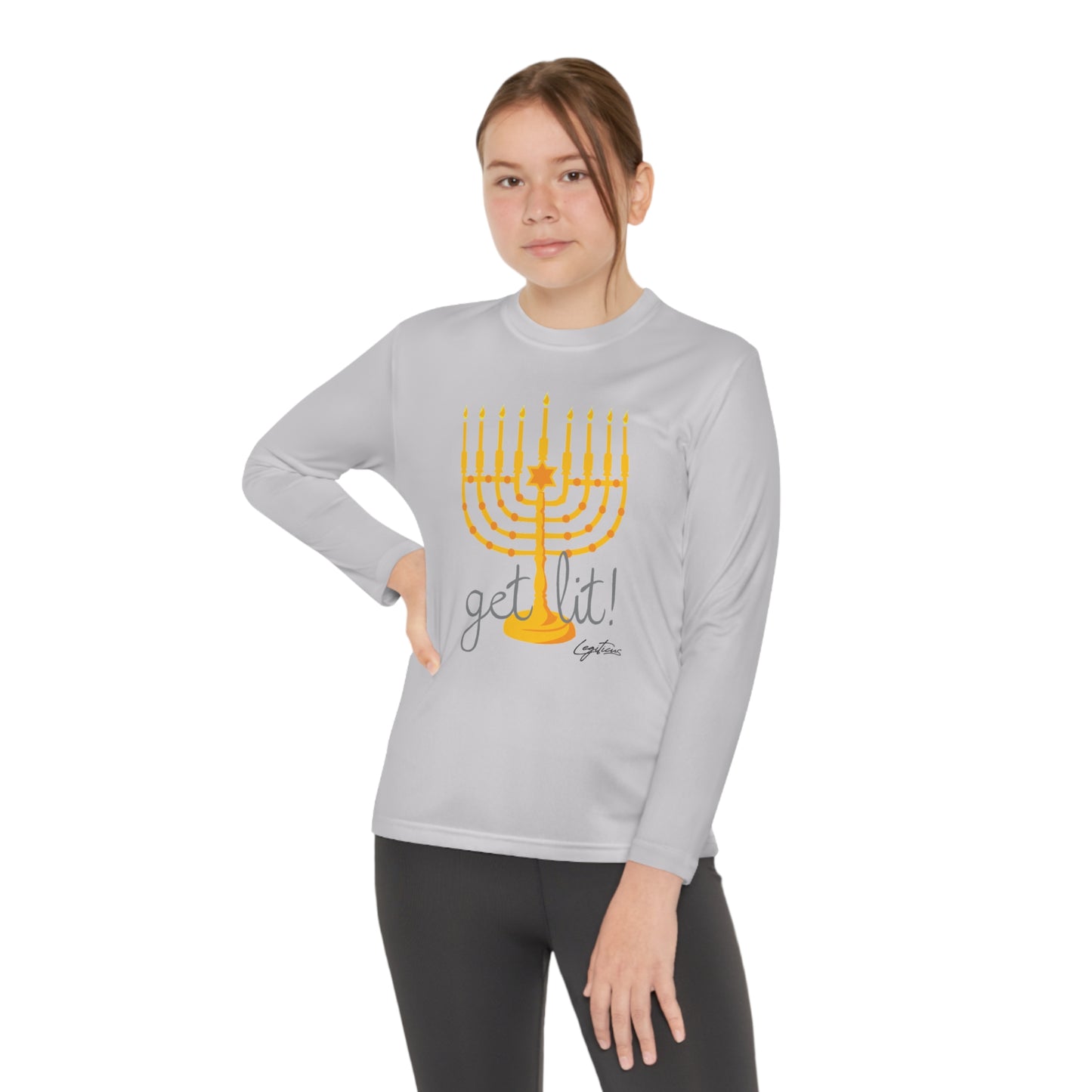 Get Lit Youth Long Sleeve Competitor Tee