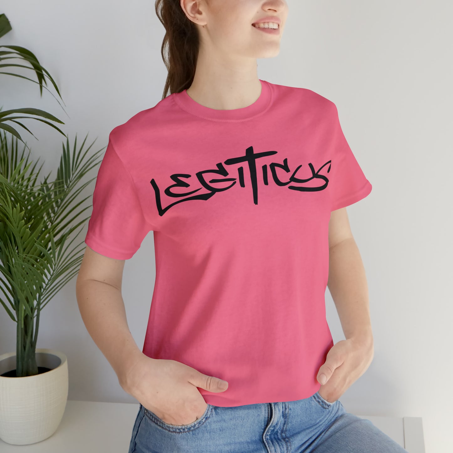 Legiticus graffiti logo Unisex Jersey Short Sleeve Tee