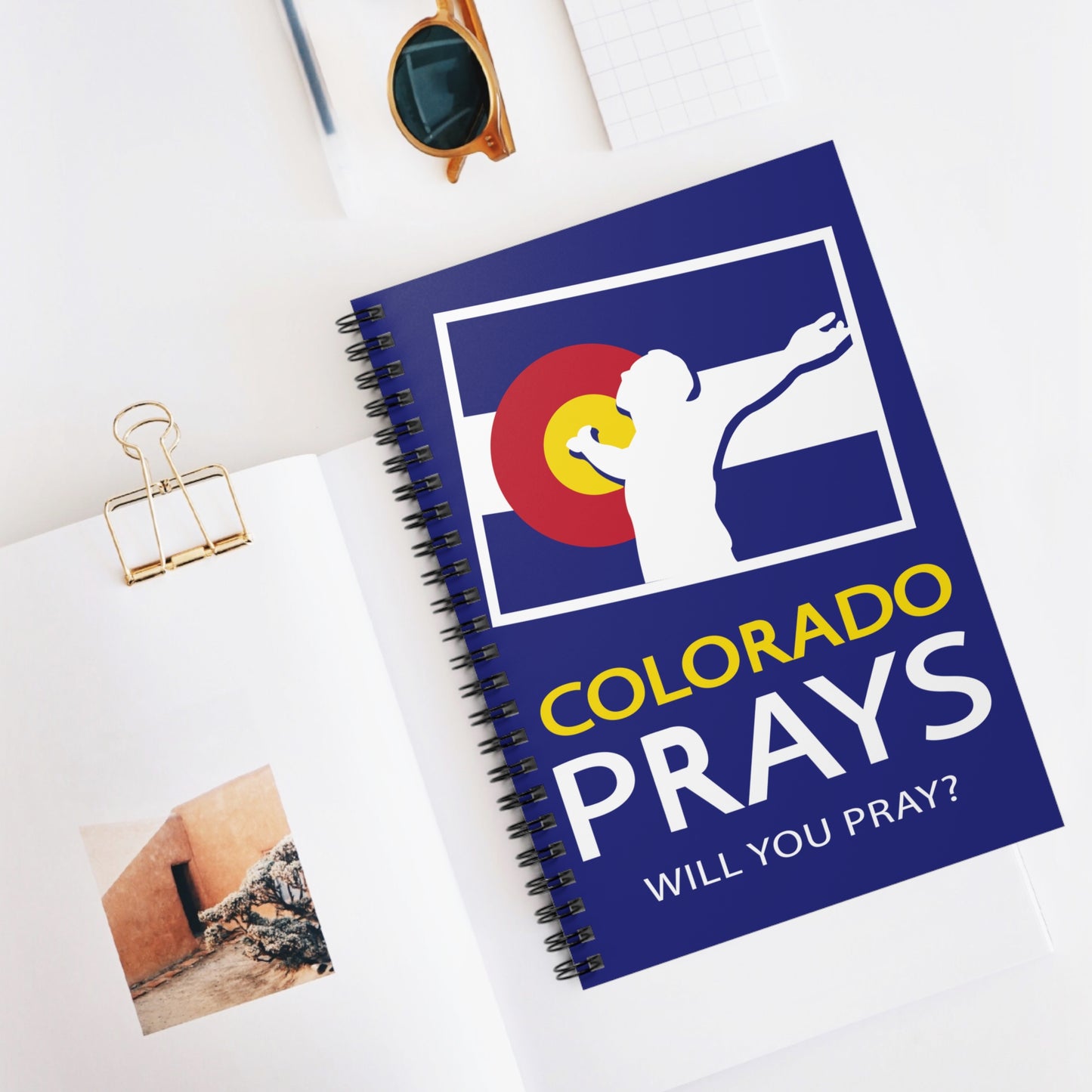 Colorado Prays Spiral Notebook - Ruled Line