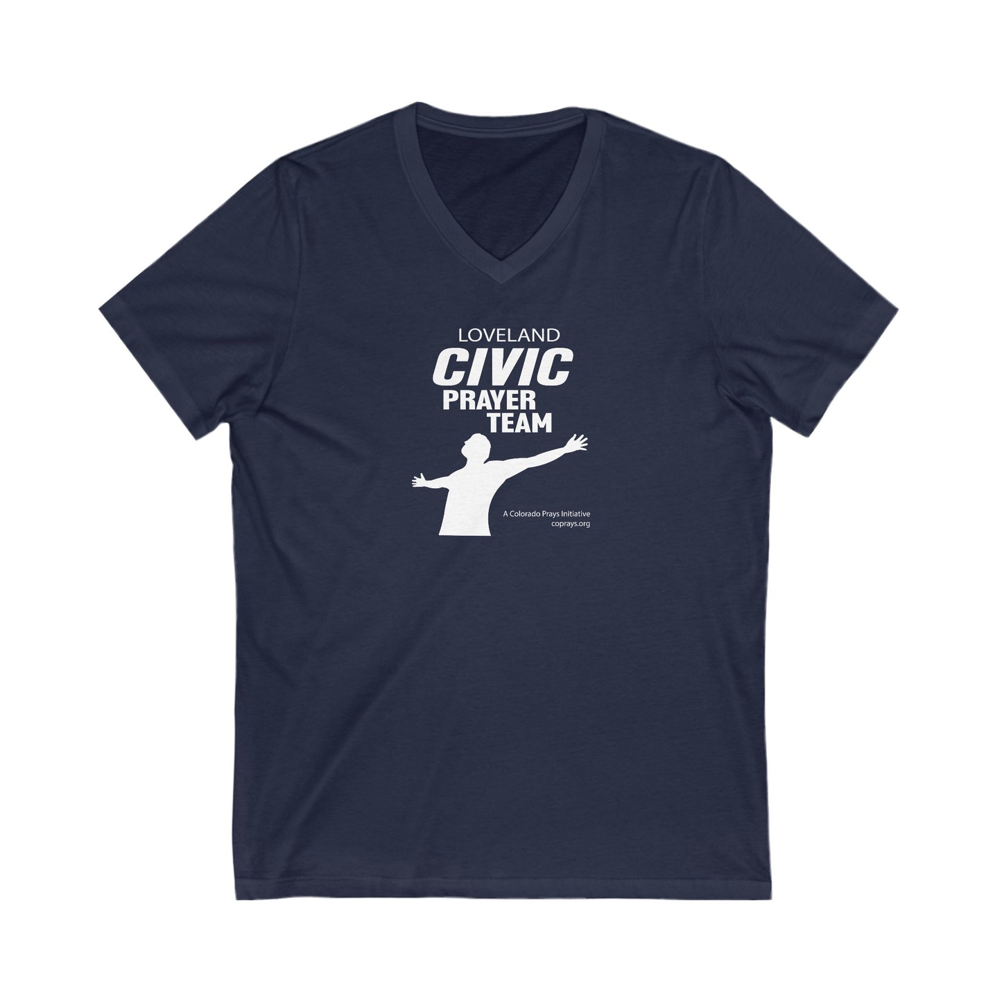 Loveland Civic Prayer Team Jersey Short Sleeve V-Neck Tee