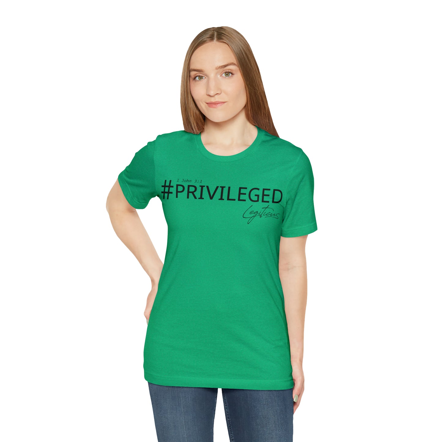 #Privileged Jersey Short Sleeve Tee