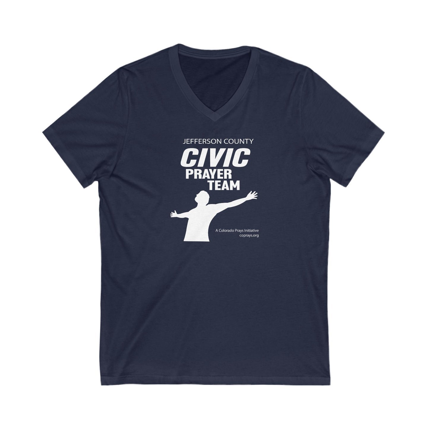 Jefferson County Civic Prayer Team Unisex Jersey Short Sleeve V-Neck Tee