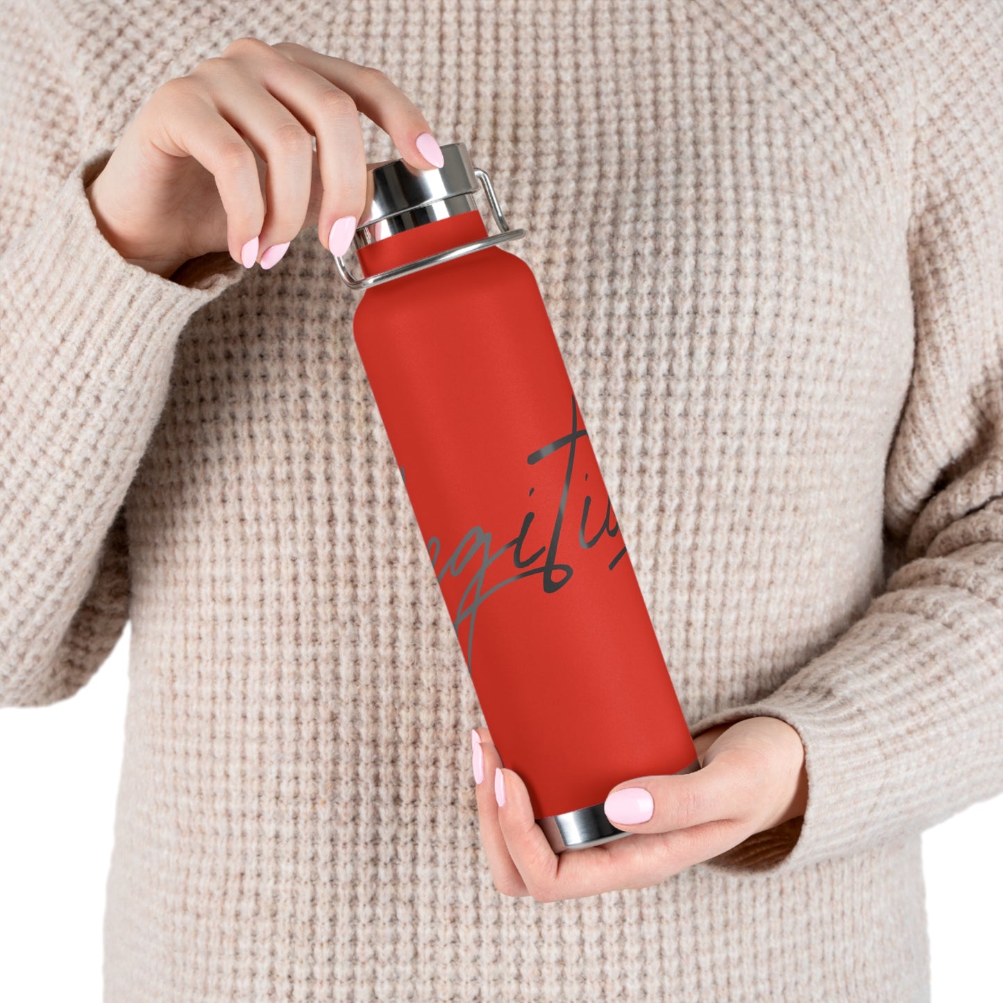 Legiticus Copper Vacuum Insulated Bottle, 22oz