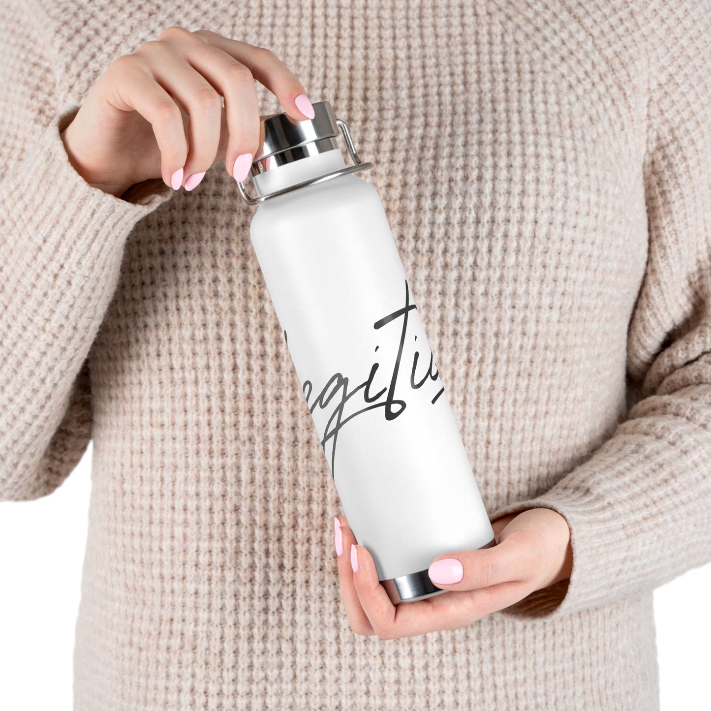 Legiticus Copper Vacuum Insulated Bottle, 22oz