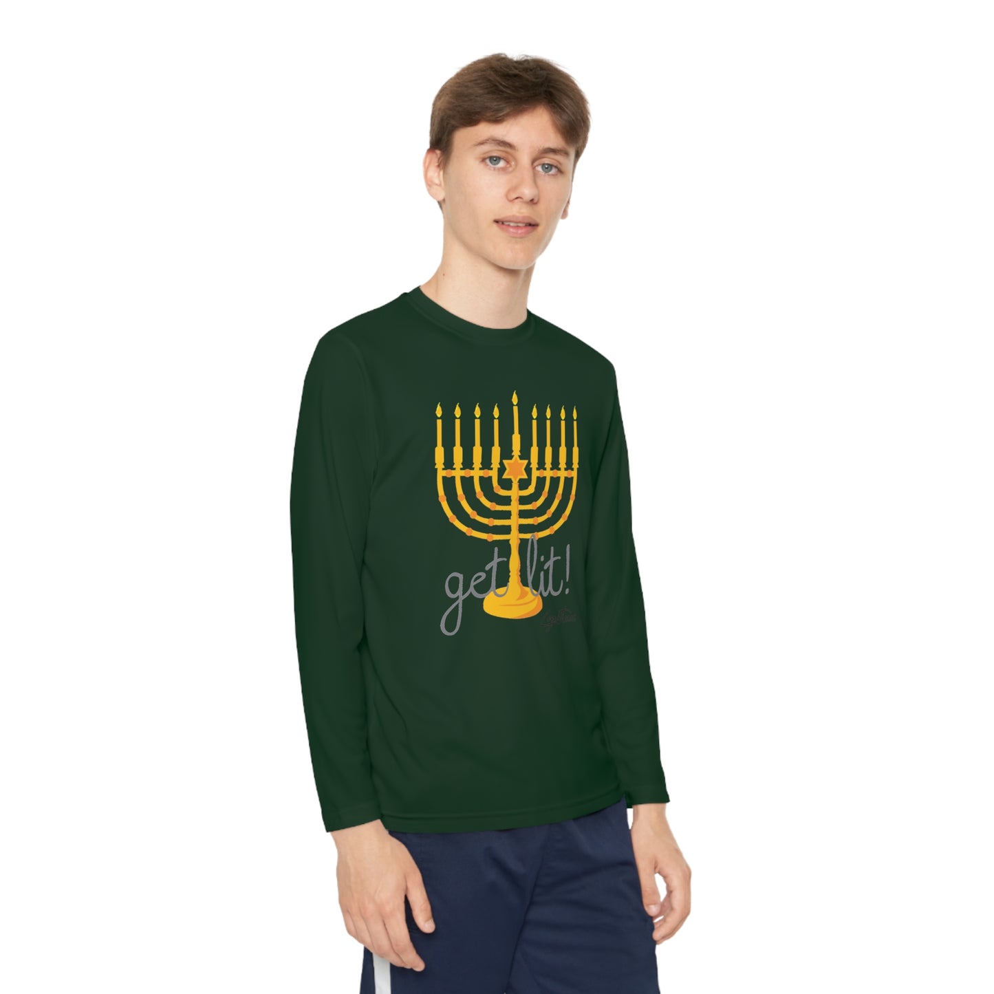 Get Lit Youth Long Sleeve Competitor Tee