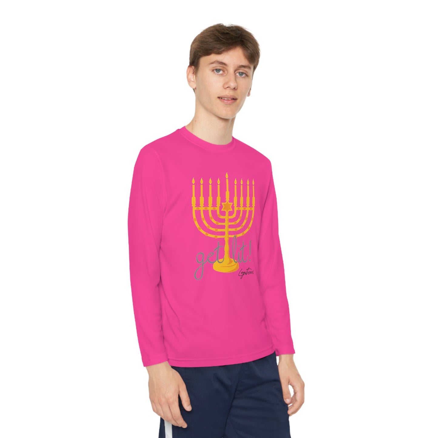Get Lit Youth Long Sleeve Competitor Tee