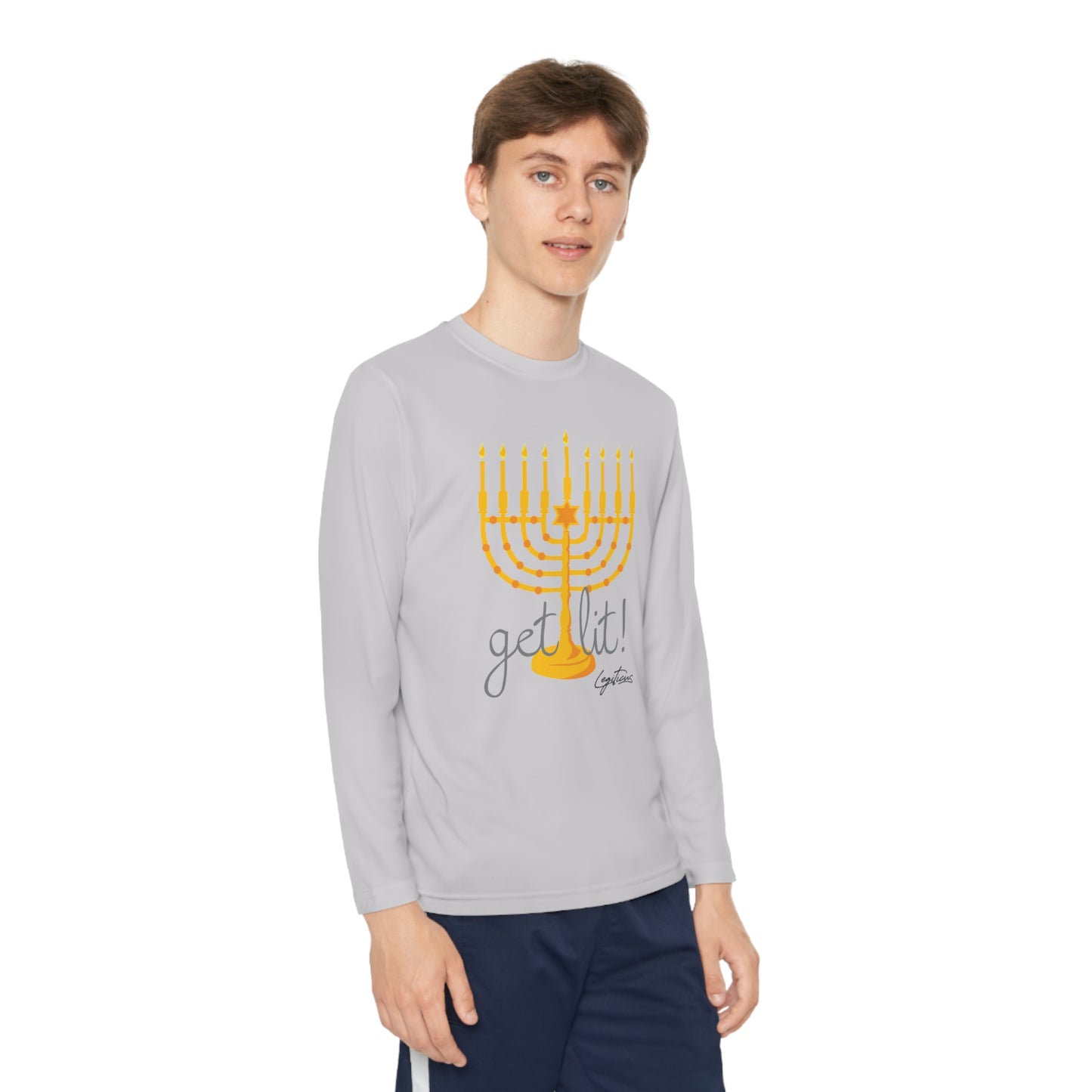 Get Lit Youth Long Sleeve Competitor Tee