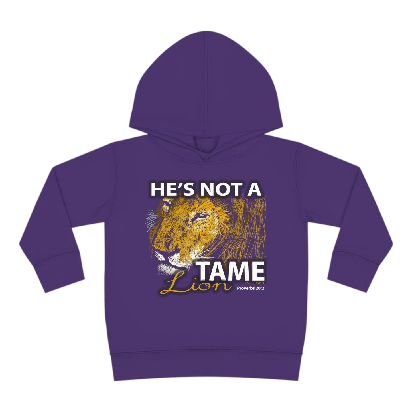 Not a Tame Lion Toddler Pullover Fleece Hoodie