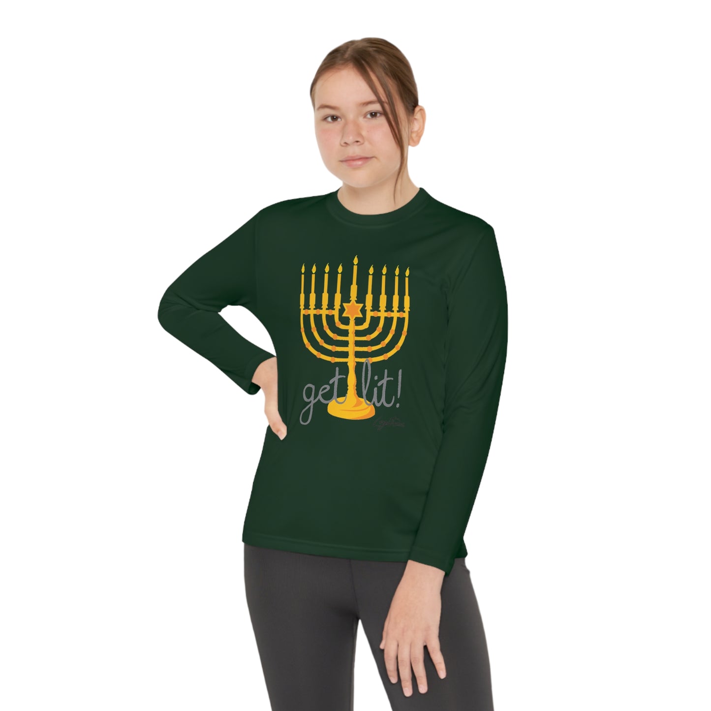 Get Lit Youth Long Sleeve Competitor Tee