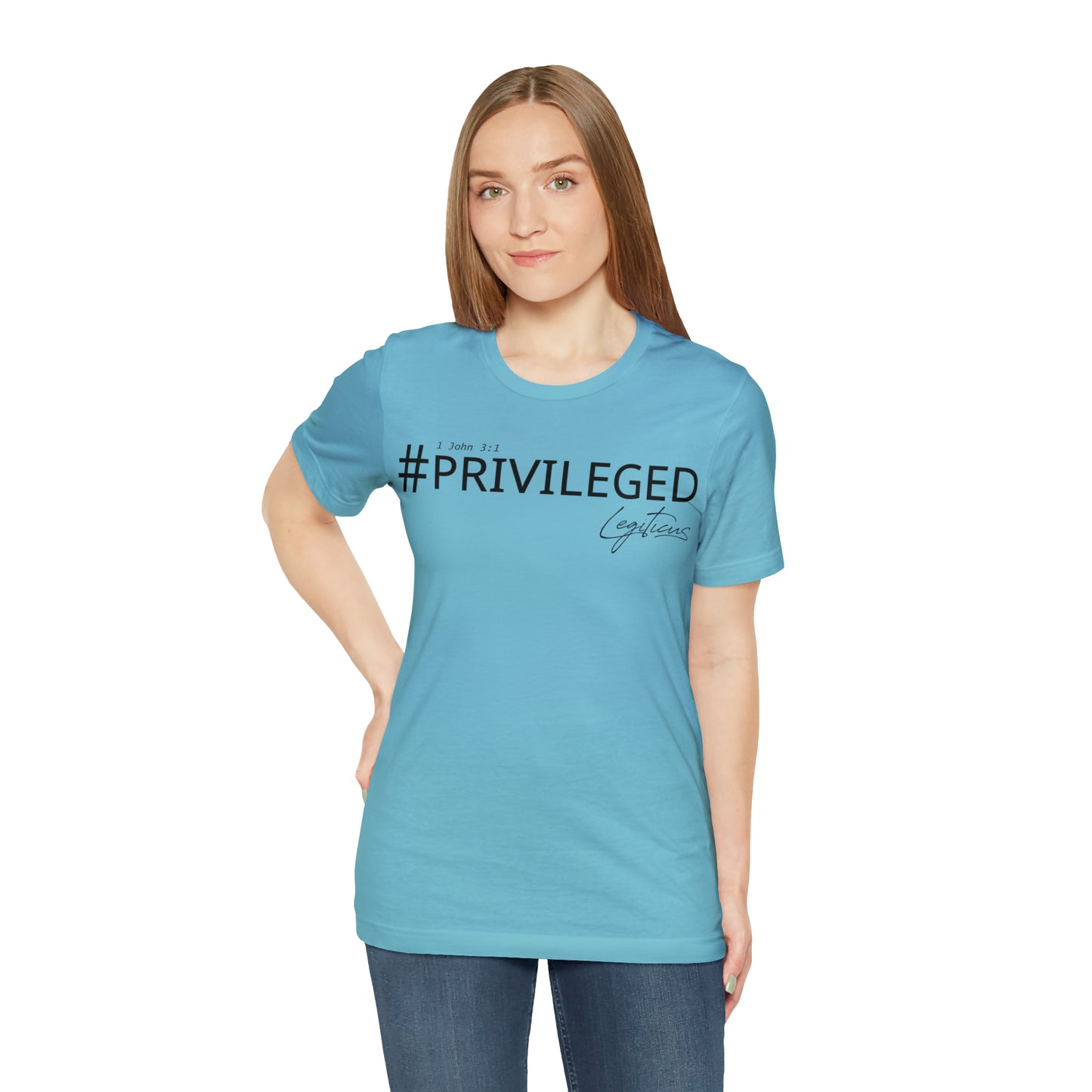 #Privileged Jersey Short Sleeve Tee