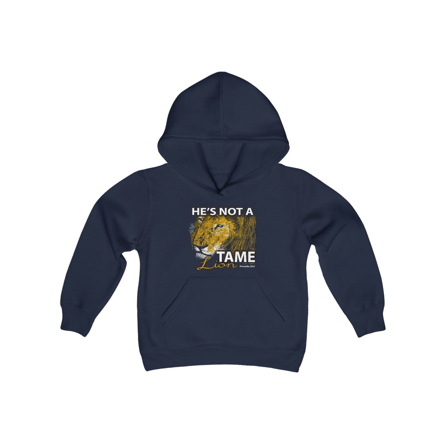 Not A Tame Lion Youth Heavy Blend Hooded Sweatshirt