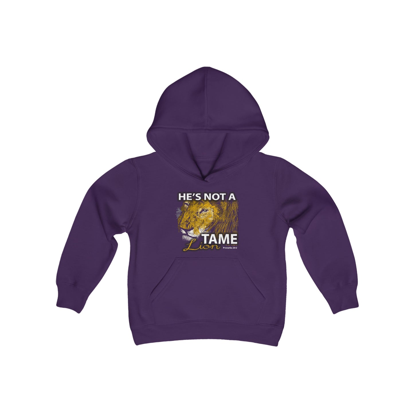 Not A Tame Lion Youth Heavy Blend Hooded Sweatshirt