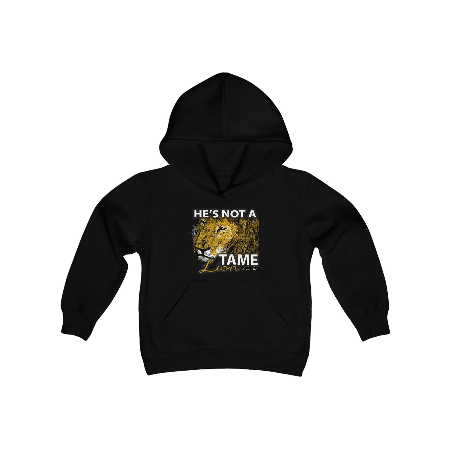 Not A Tame Lion Youth Heavy Blend Hooded Sweatshirt