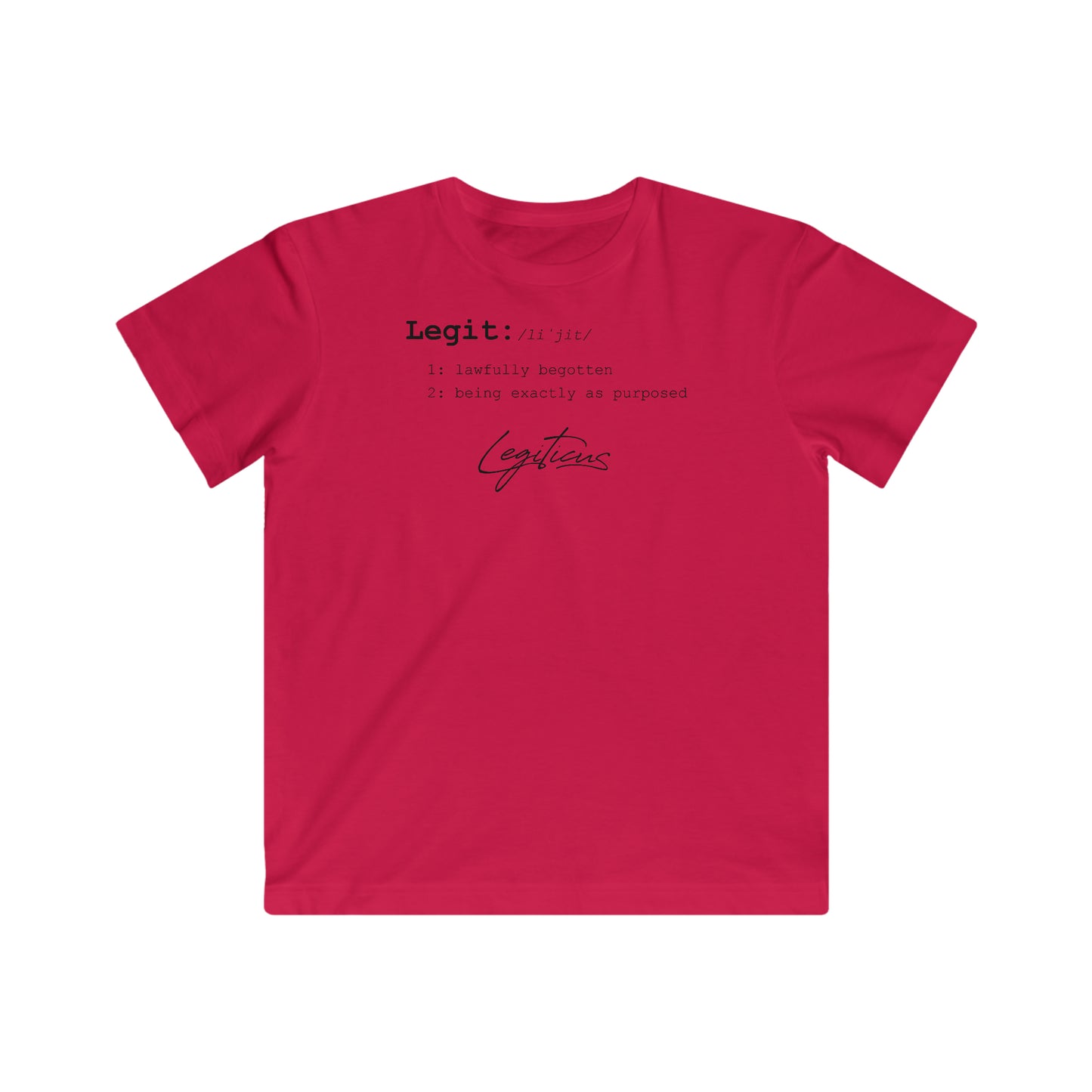 Legit Defined Kids Fine Jersey Tee