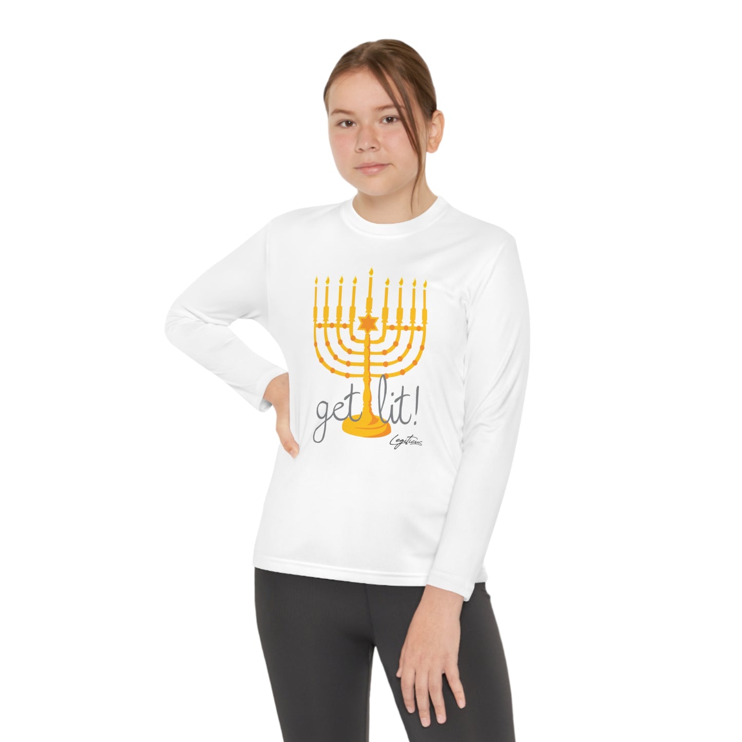 Get Lit Youth Long Sleeve Competitor Tee