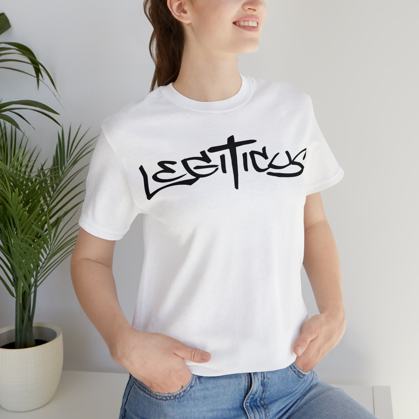 Legiticus graffiti logo Unisex Jersey Short Sleeve Tee