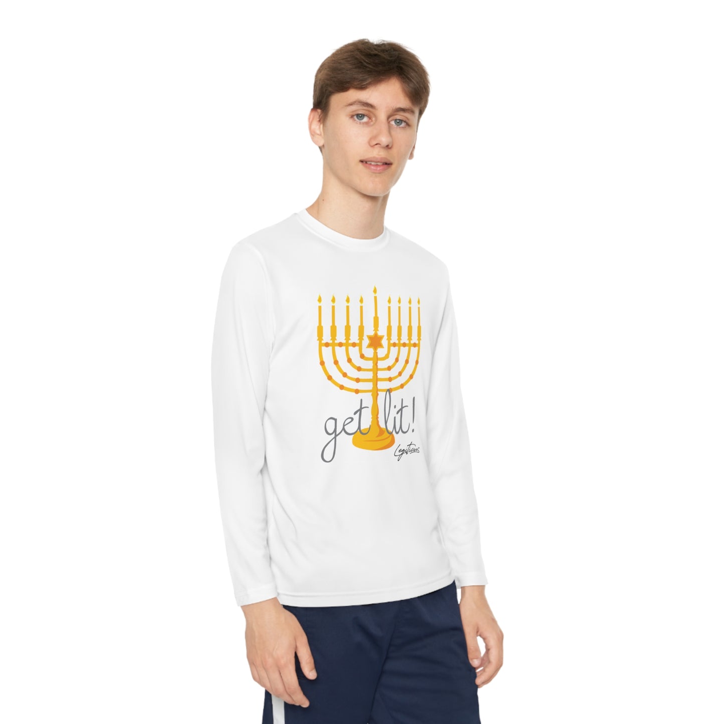 Get Lit Youth Long Sleeve Competitor Tee