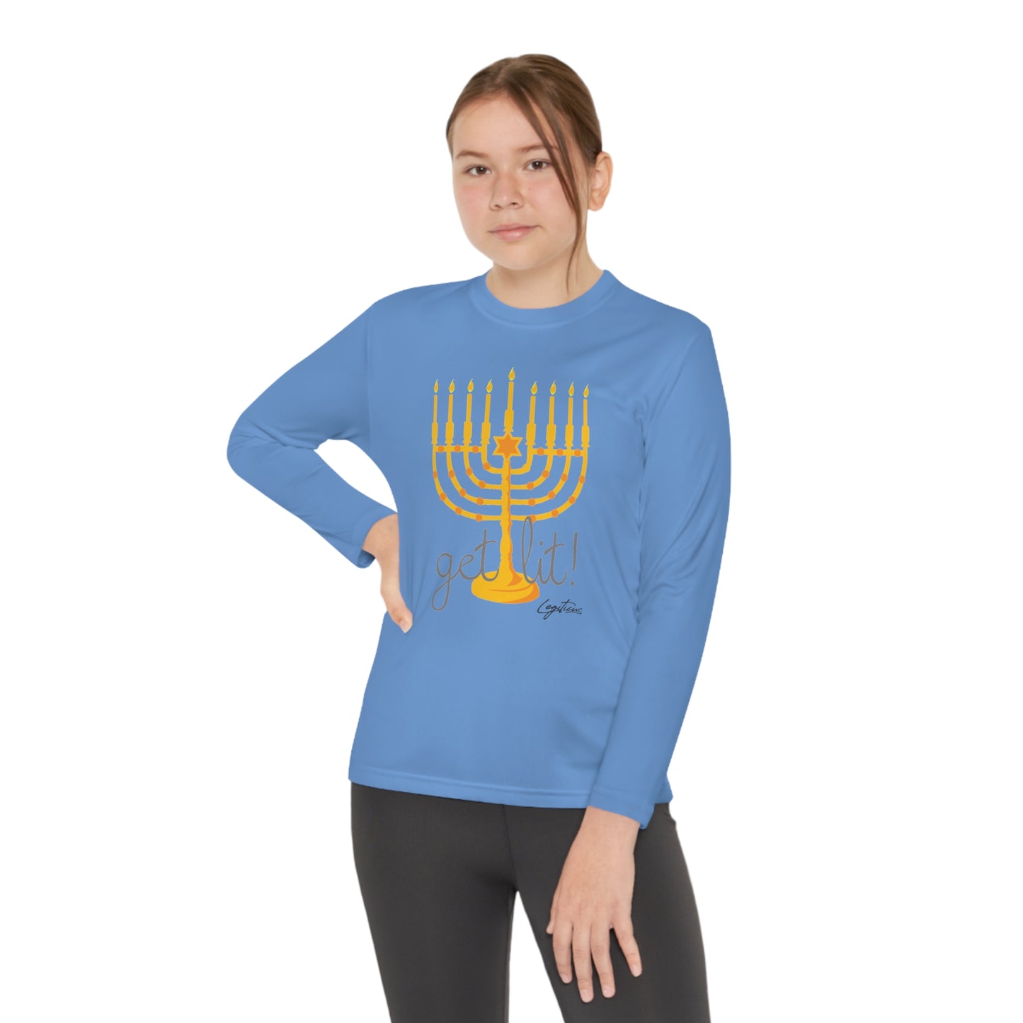 Get Lit Youth Long Sleeve Competitor Tee
