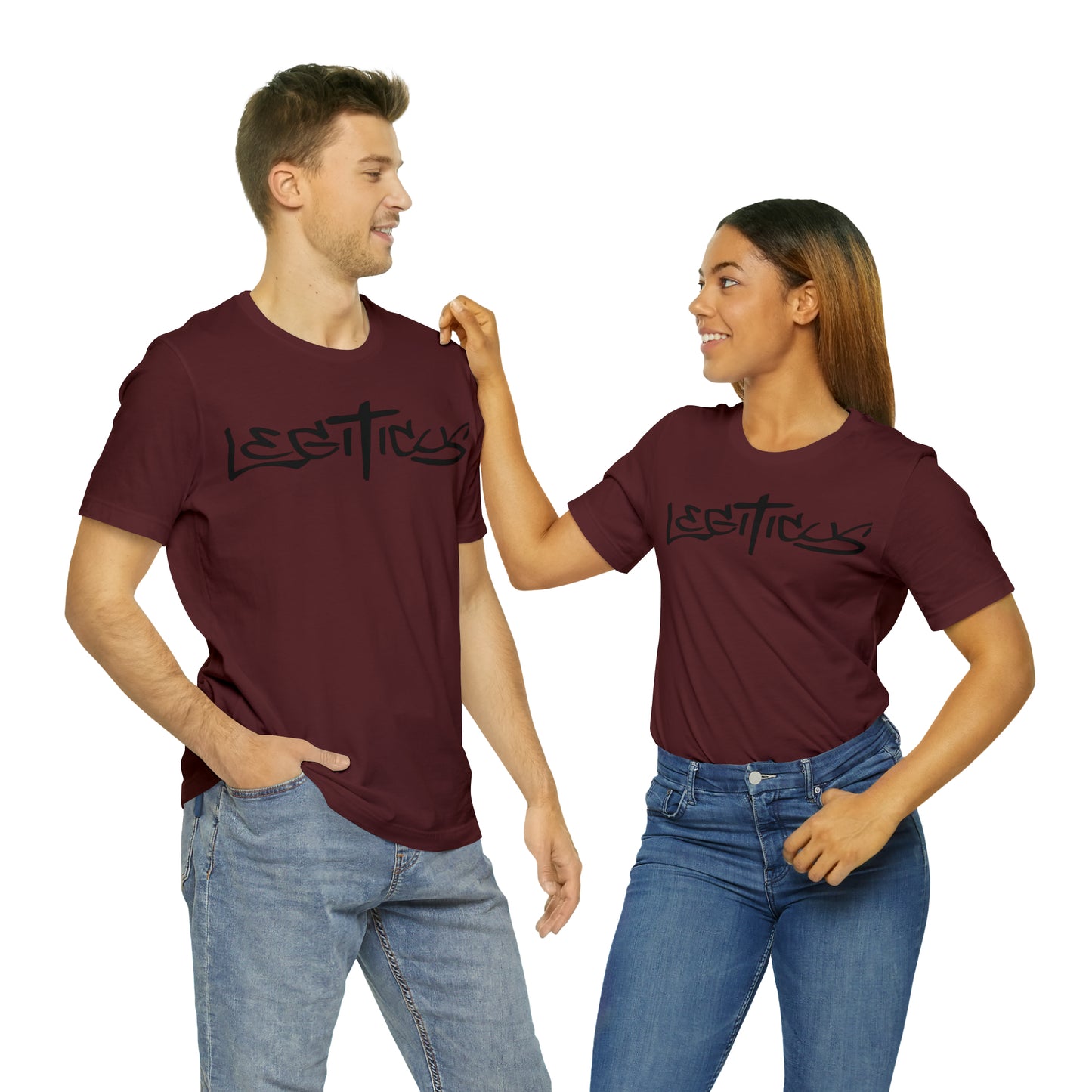 Legiticus graffiti logo Unisex Jersey Short Sleeve Tee