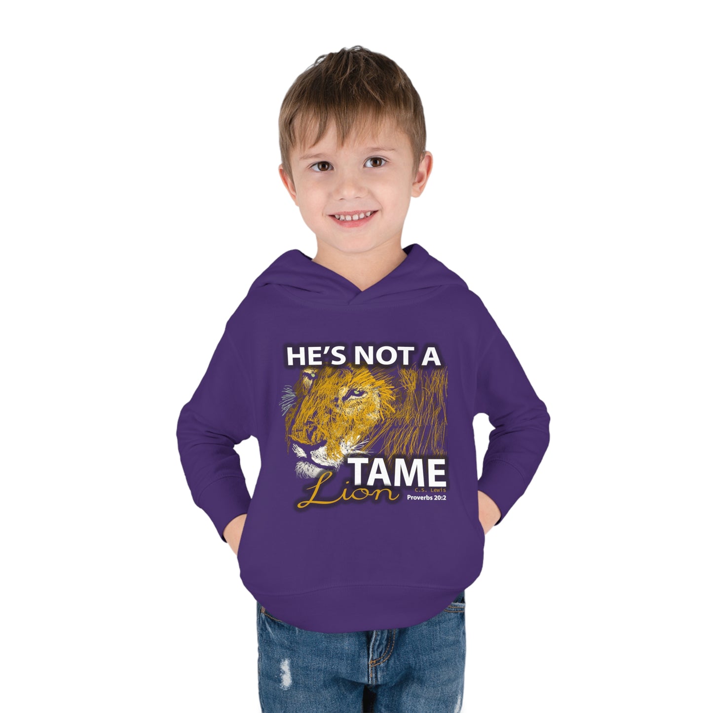 Not a Tame Lion Toddler Pullover Fleece Hoodie