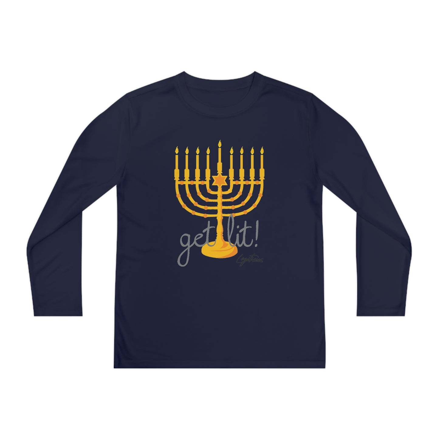 Get Lit Youth Long Sleeve Competitor Tee
