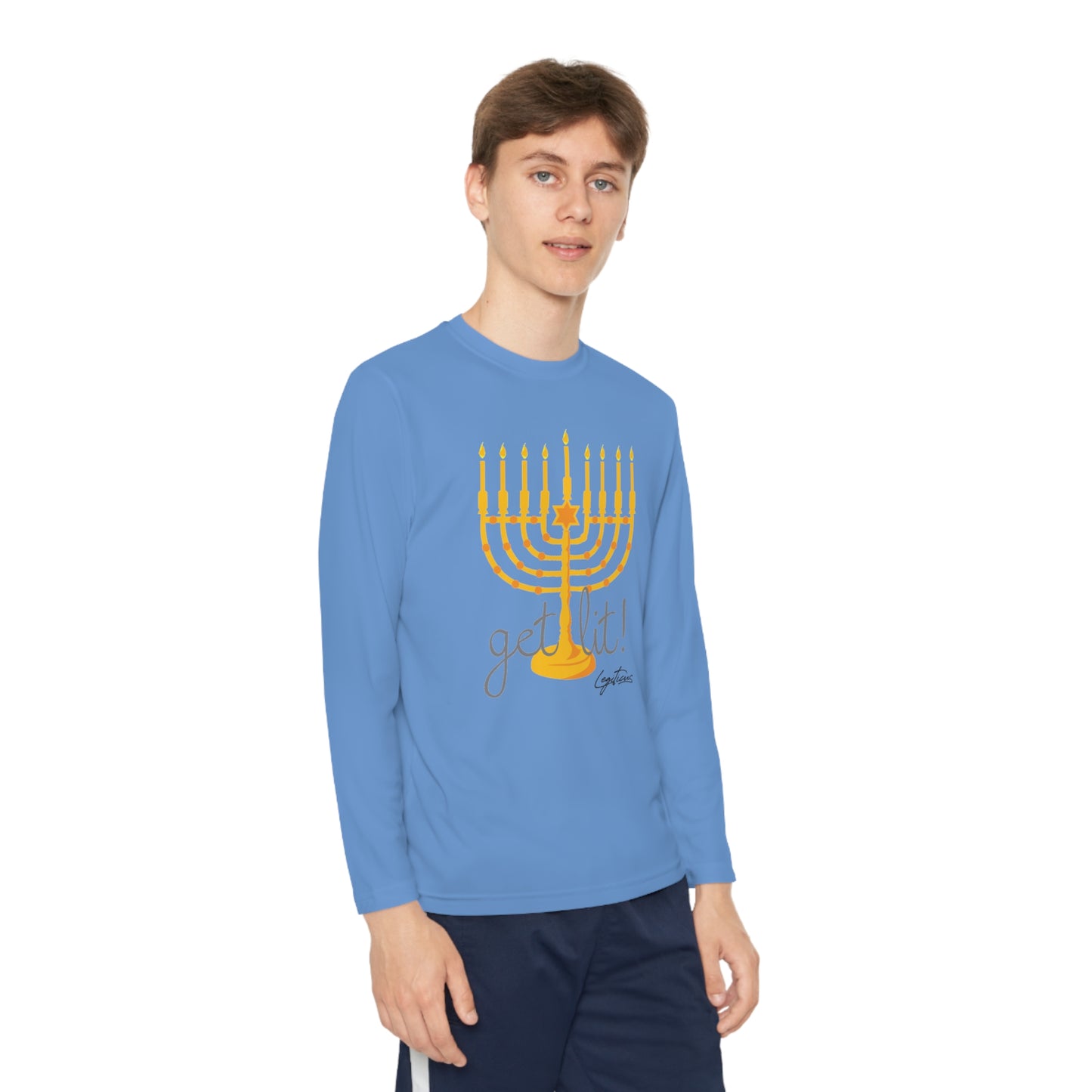Get Lit Youth Long Sleeve Competitor Tee