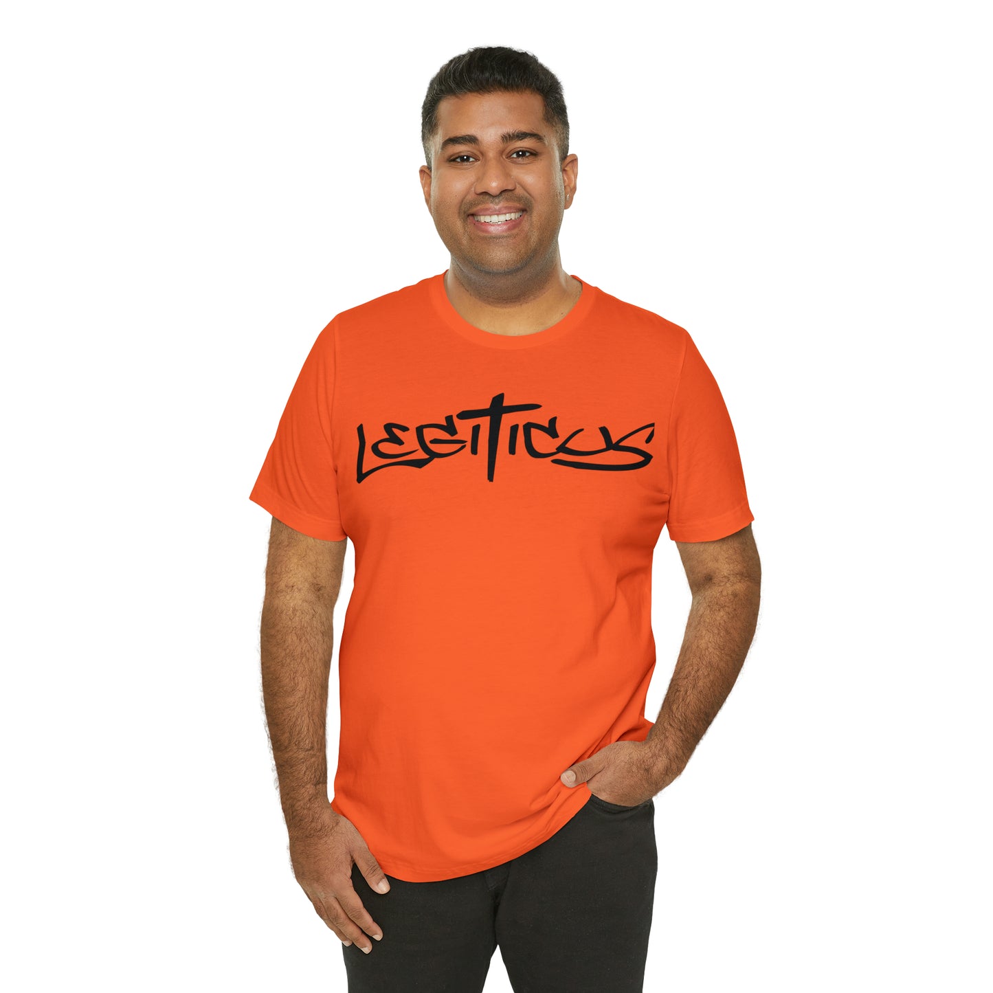 Legiticus graffiti logo Unisex Jersey Short Sleeve Tee