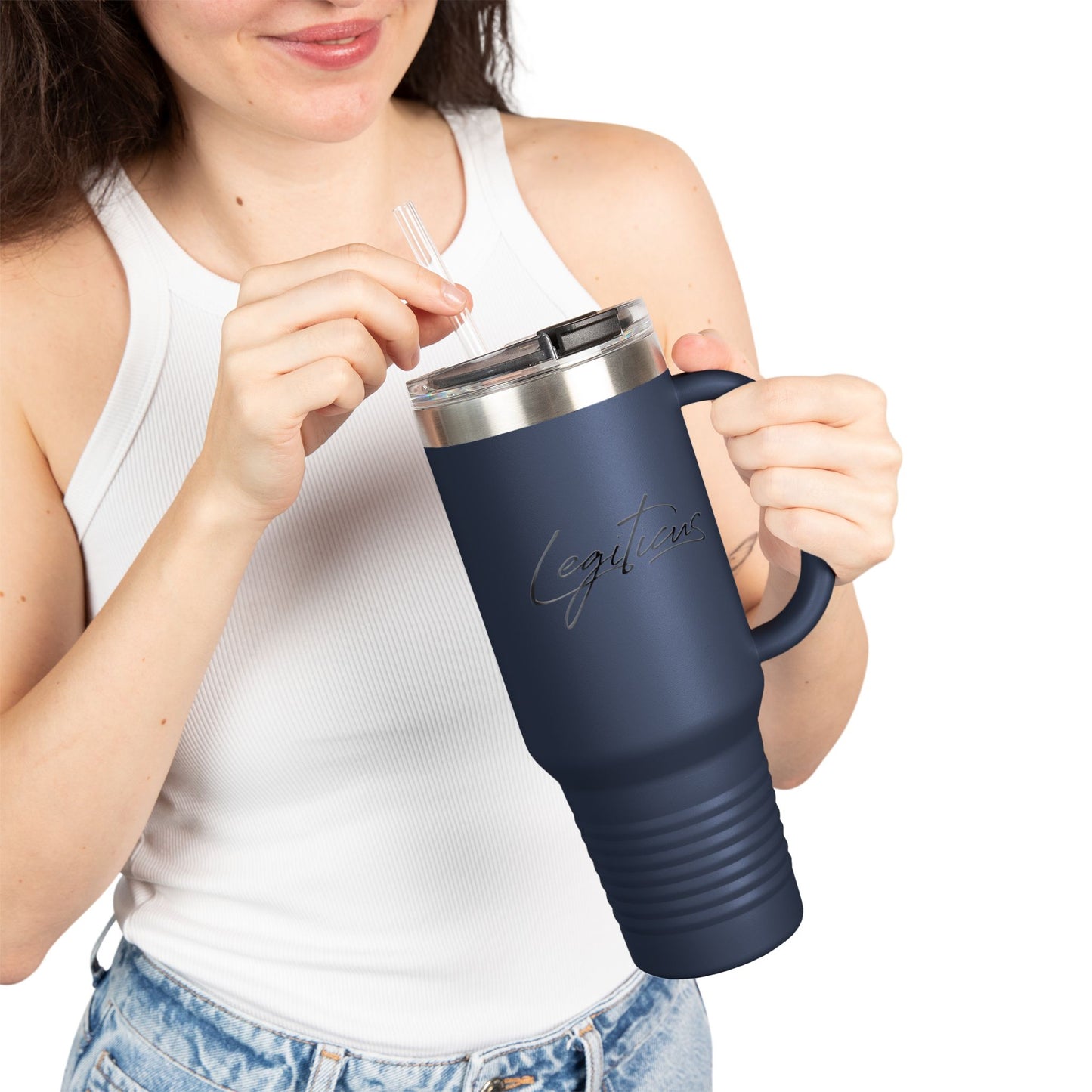 Classy Legiticus Logo Insulated Travel Mug, 40oz