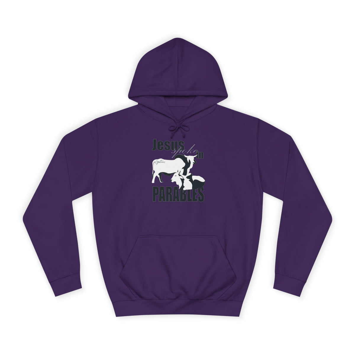 Jesus spoke in Parables Unisex College Hoodie