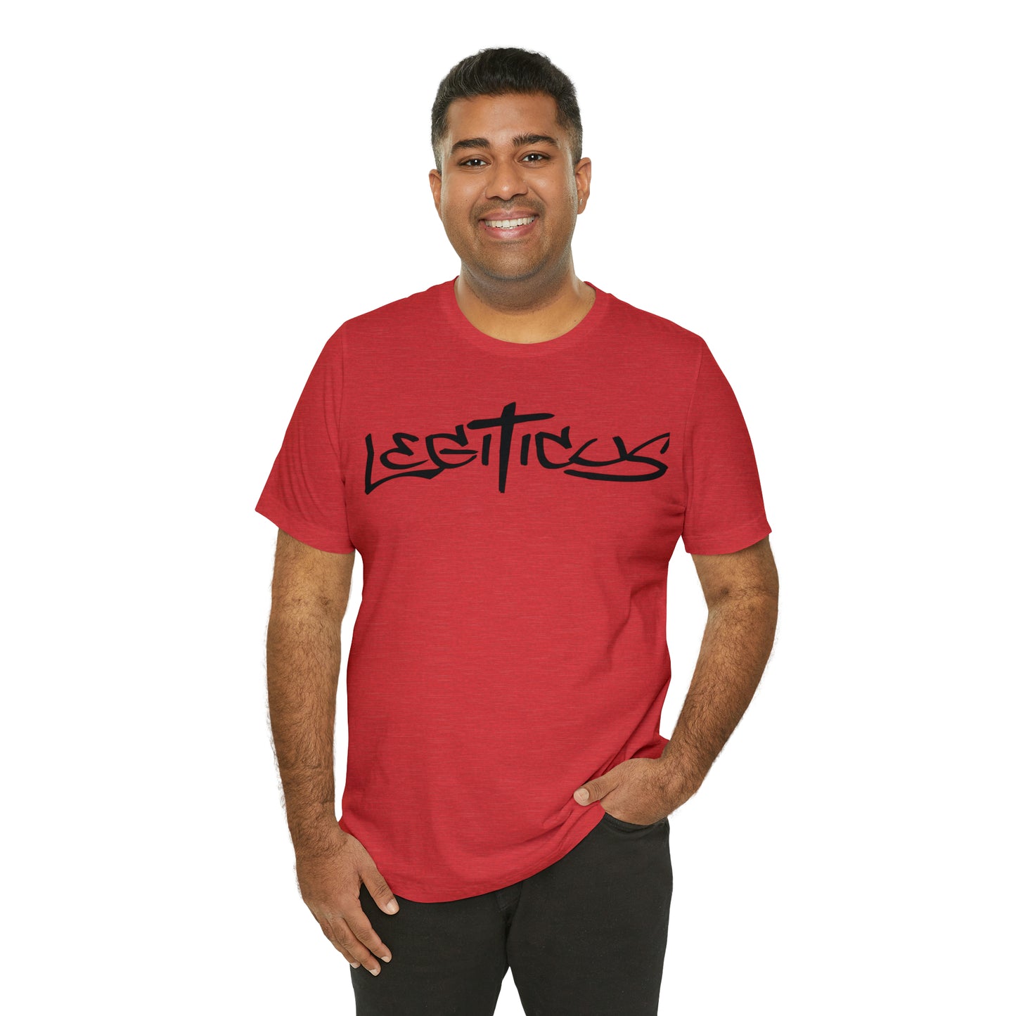 Legiticus graffiti logo Unisex Jersey Short Sleeve Tee