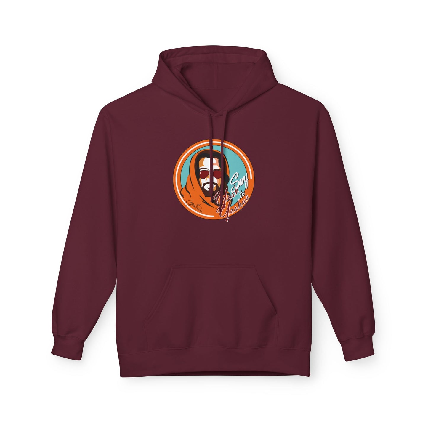 Say Yesh to Yeshua (orange) Unisex Midweight Softstyle Fleece Hoodie