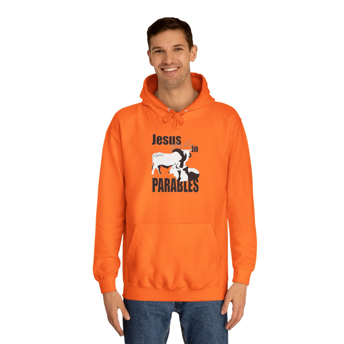 Jesus spoke in Parables Unisex College Hoodie