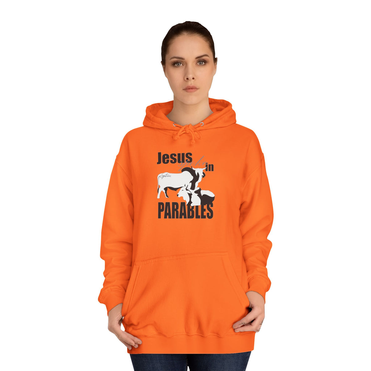 Jesus spoke in Parables Unisex College Hoodie