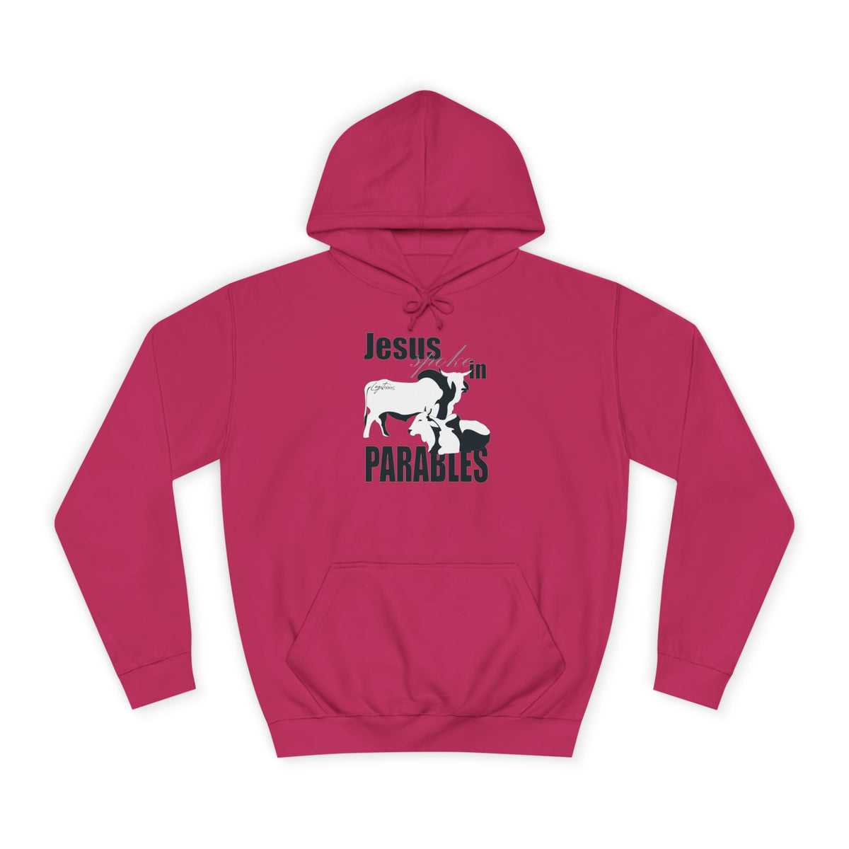 Jesus spoke in Parables Unisex College Hoodie