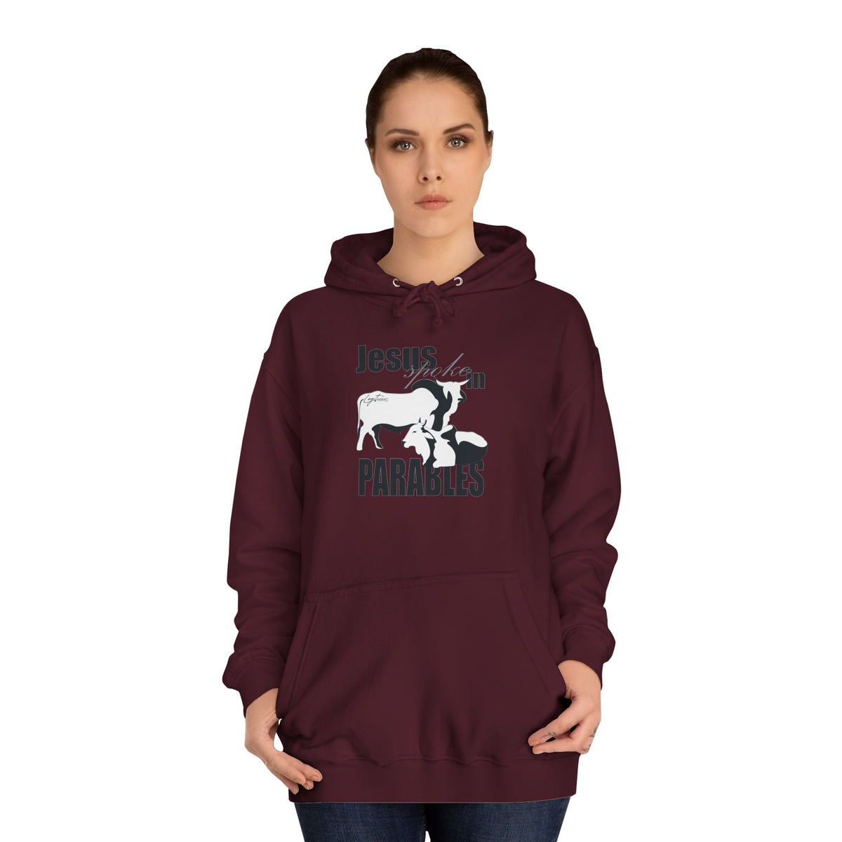Jesus spoke in Parables Unisex College Hoodie
