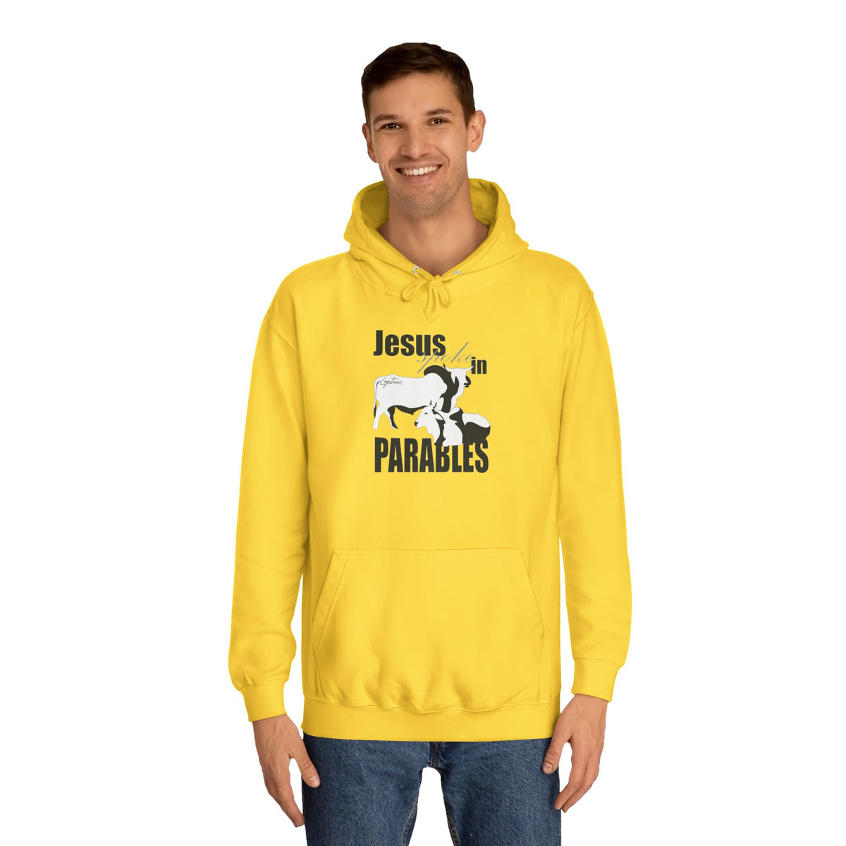 Jesus spoke in Parables Unisex College Hoodie
