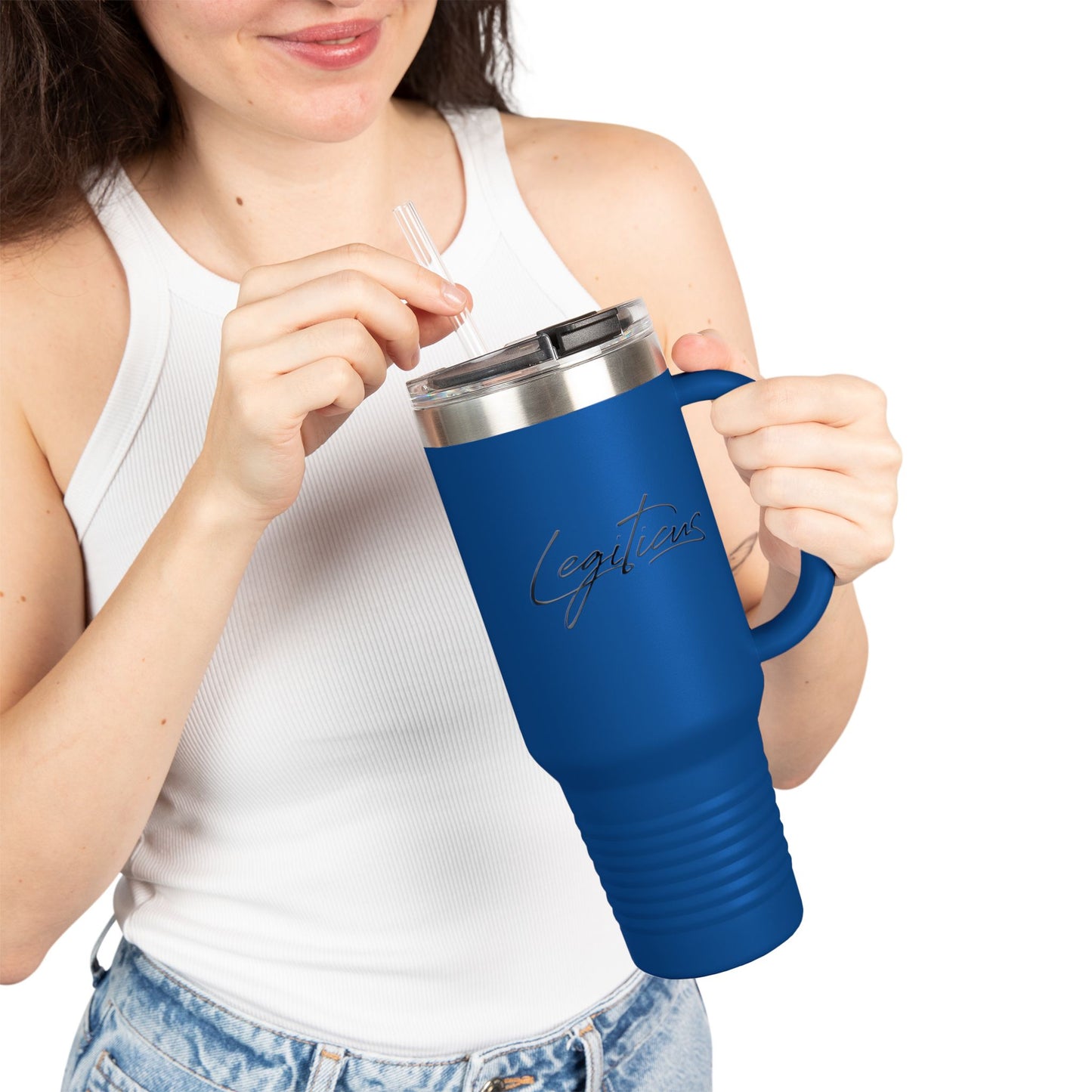 Classy Legiticus Logo Insulated Travel Mug, 40oz
