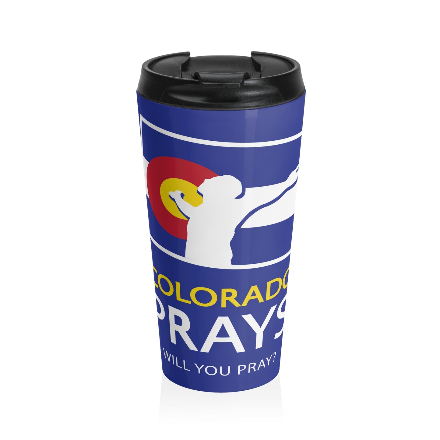 Colorado Prays Stainless Steel Travel Mug
