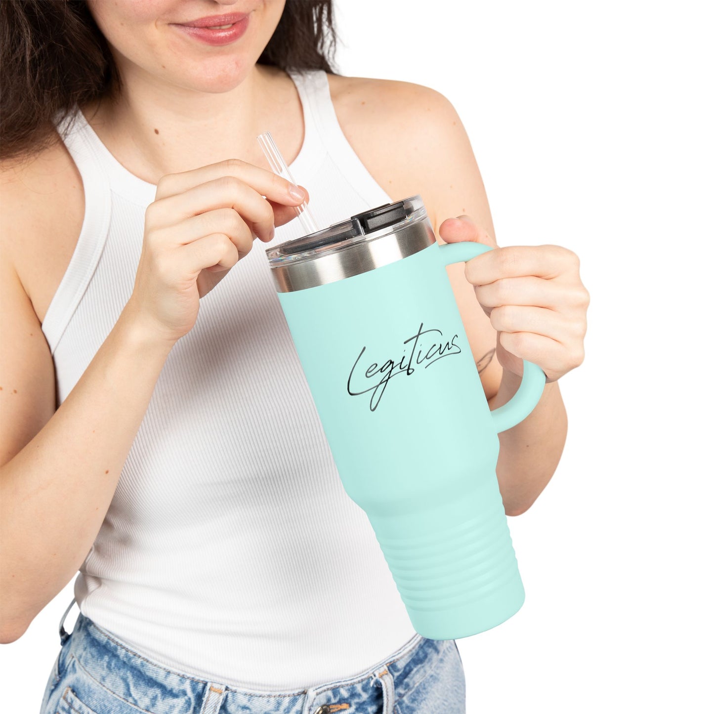 Classy Legiticus Logo Insulated Travel Mug, 40oz