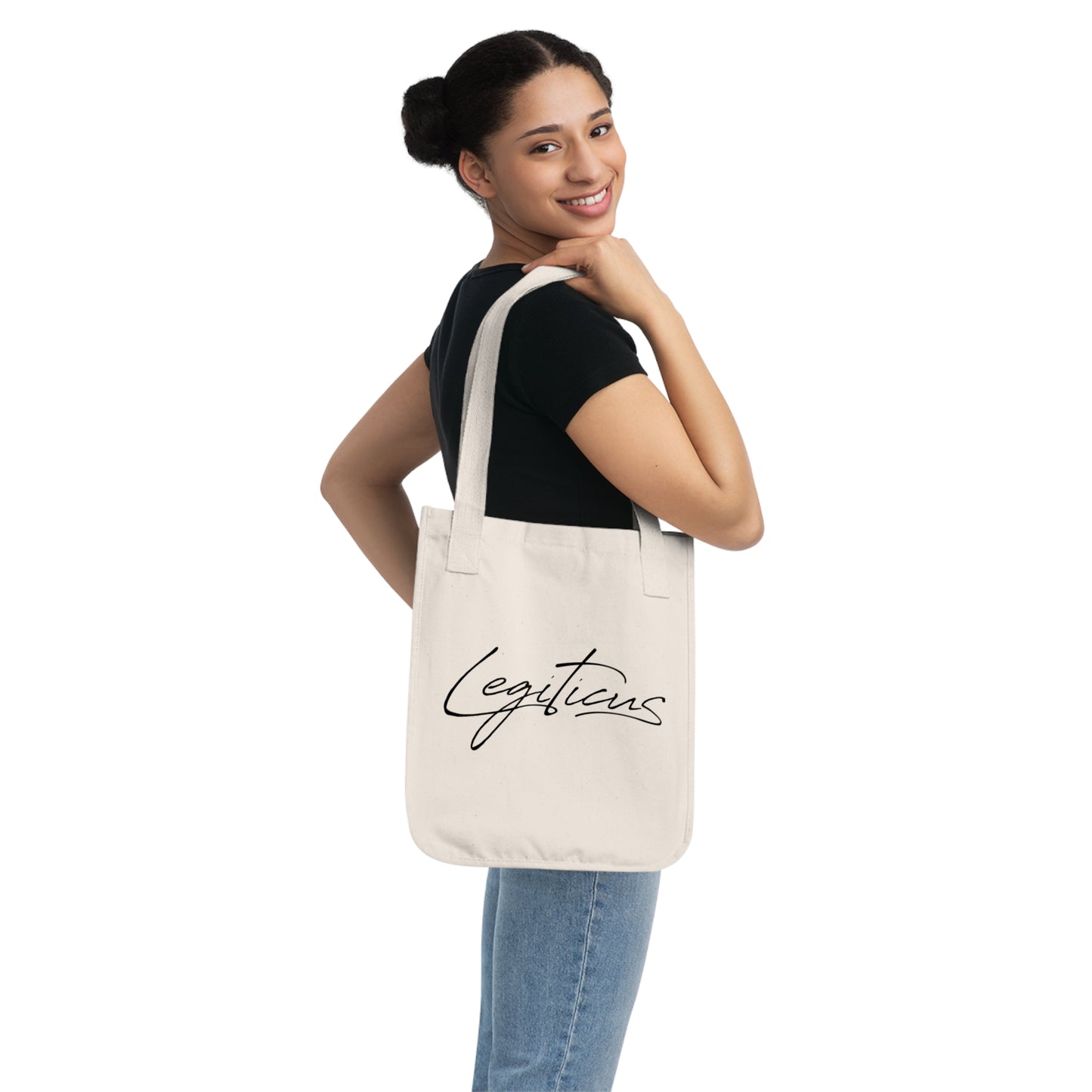 Classy Logo Organic Canvas Tote Bag