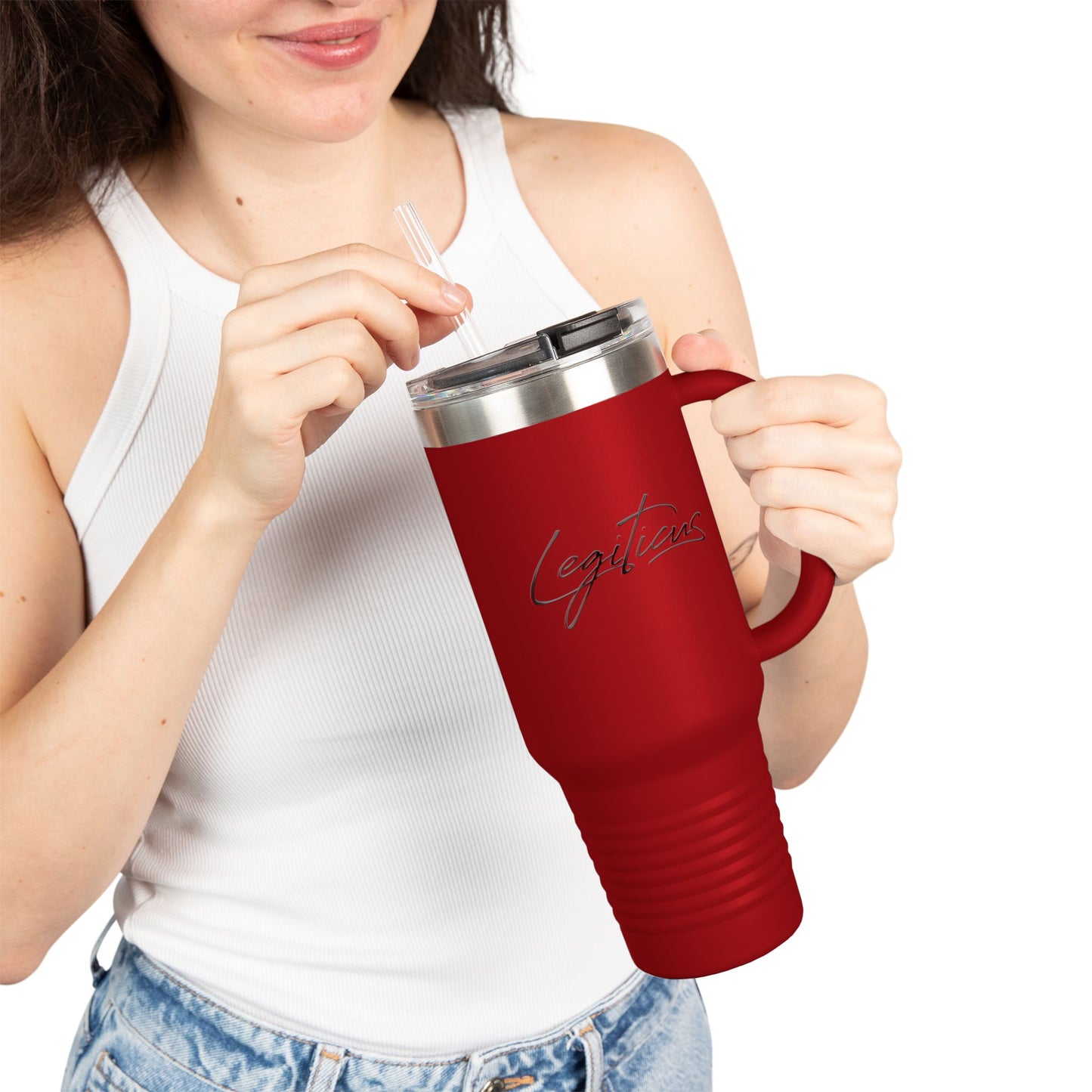 Classy Legiticus Logo Insulated Travel Mug, 40oz
