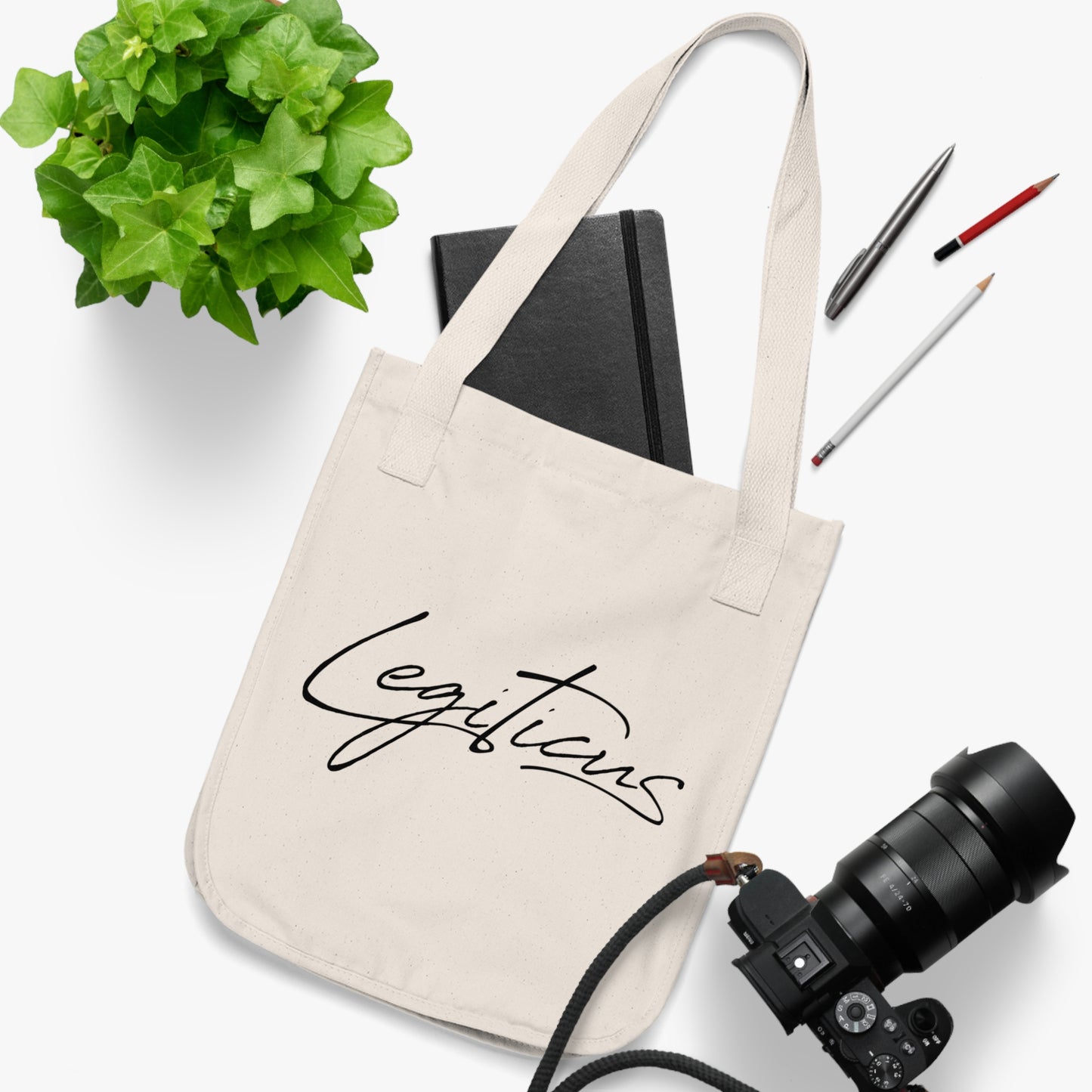 Classy Logo Organic Canvas Tote Bag