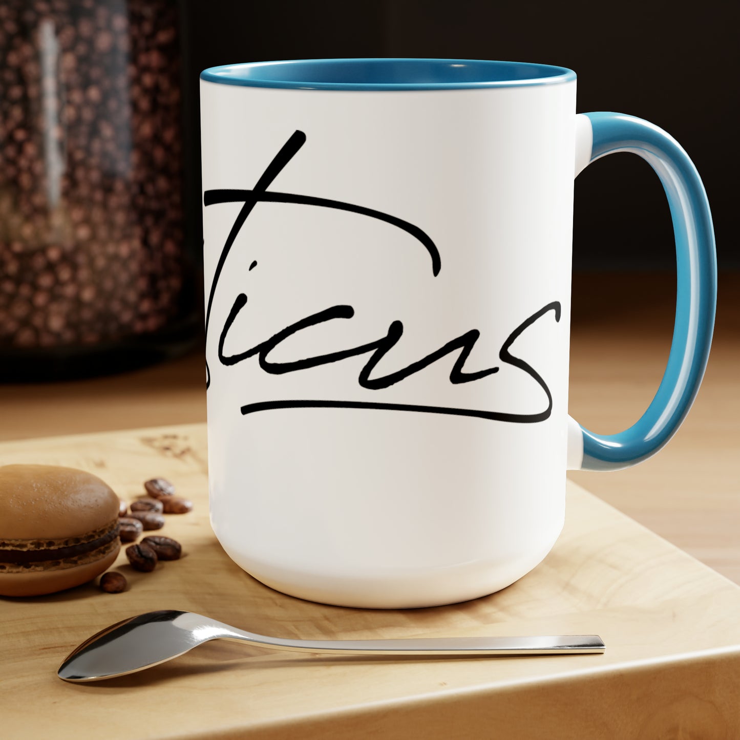 Two-Tone Coffee Mugs, 15oz