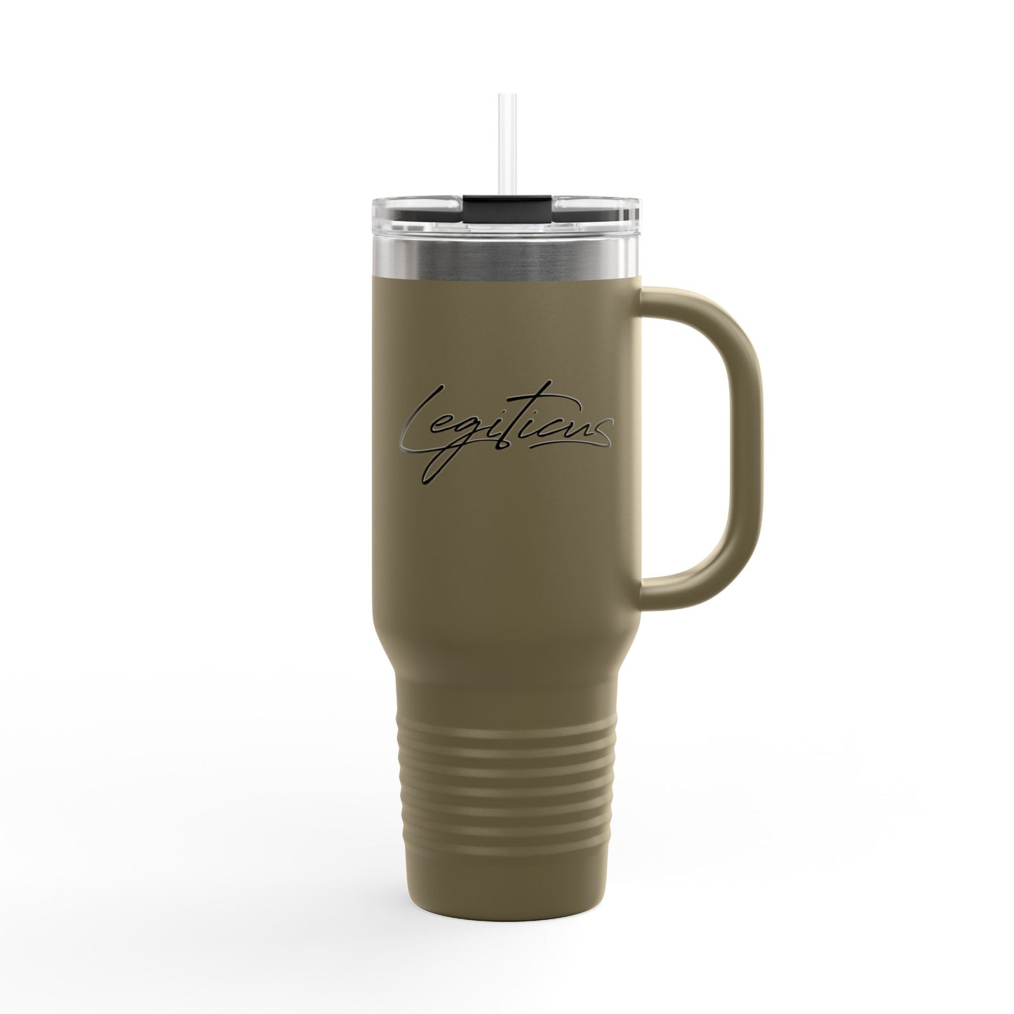 Classy Legiticus Logo Insulated Travel Mug, 40oz